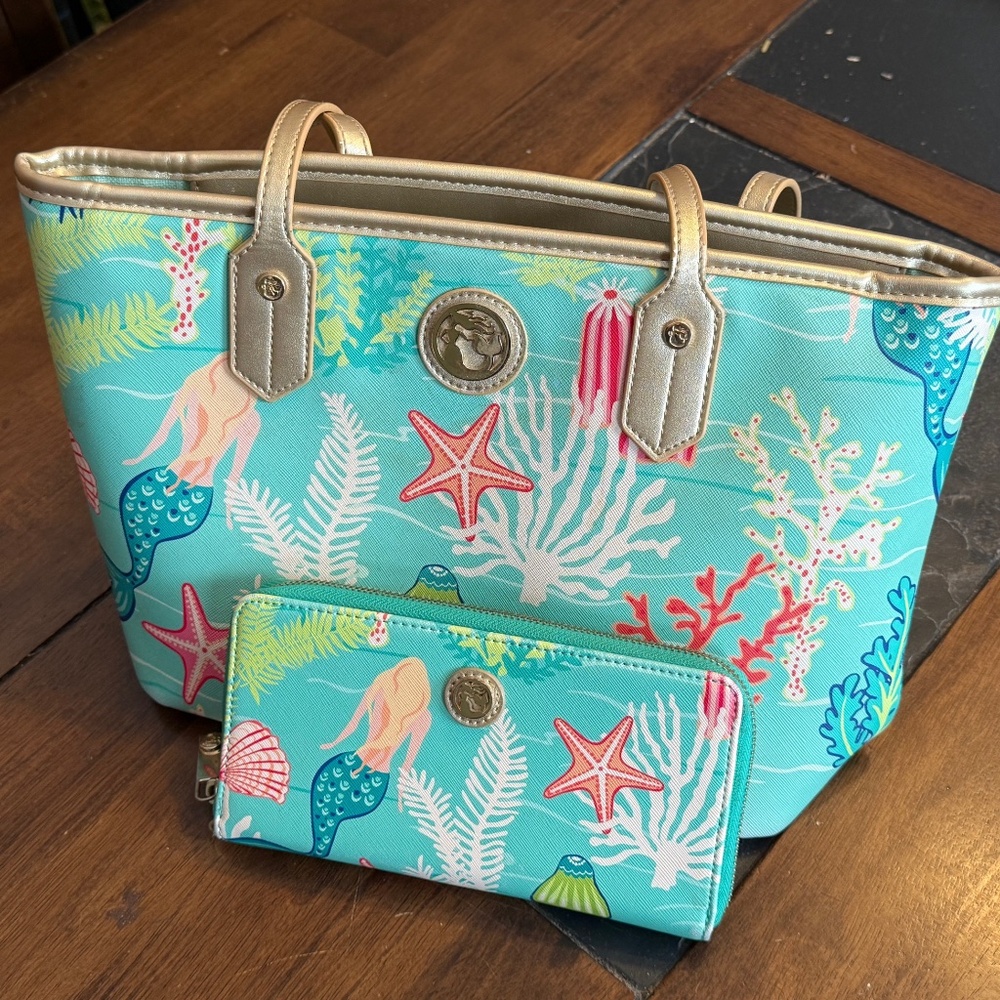 Spartina 449 Golden Mermaid Shoulder bag and wallet
